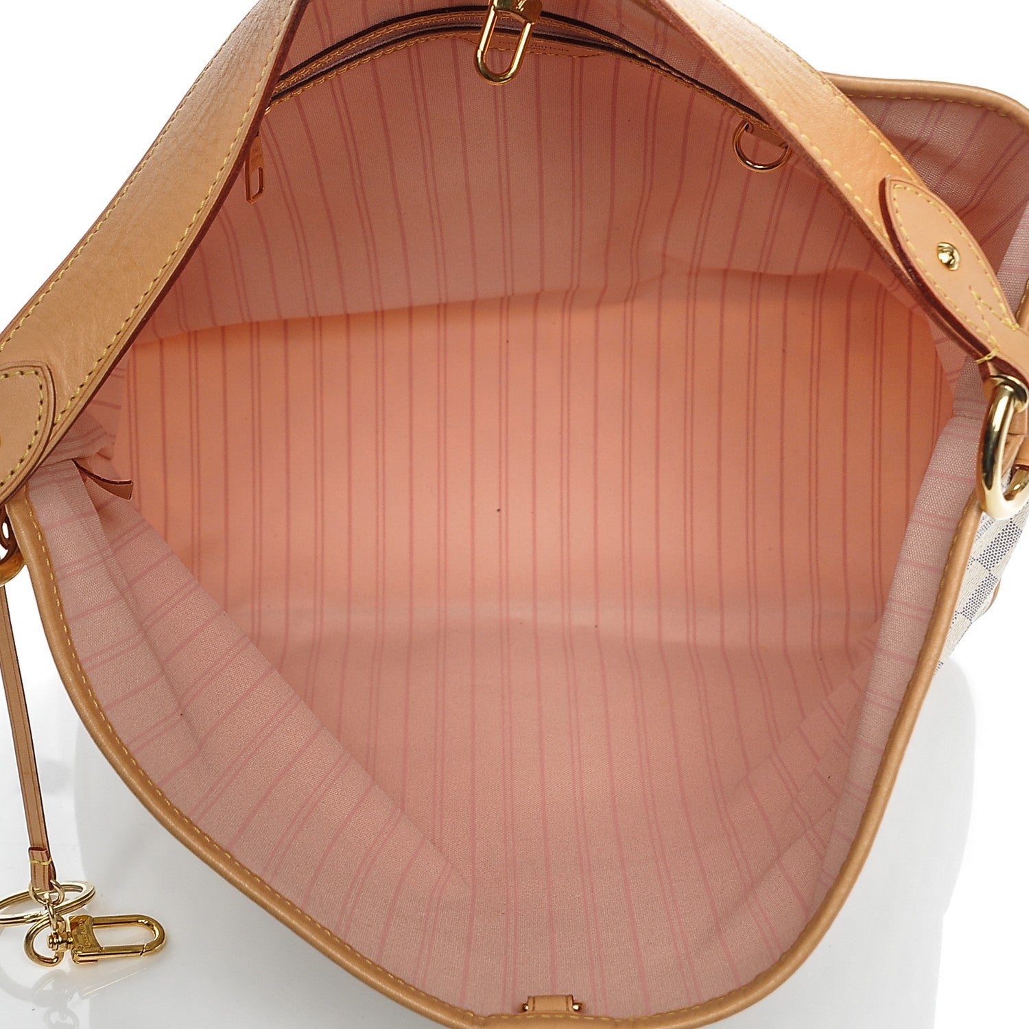 Louis Vuitton Damier Azur Delightful MM Rose Ballerine 5 of 6