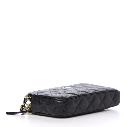 Chanel Caviar Quilted Small Clutch With Chain Black 4 of 10