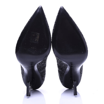 Saint Laurent Glitter Opyum 100 Pumps 40 Black 5 of 9