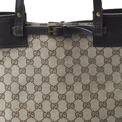 Gucci Monogram Small Bucket Tote Dark Brown 10 of 12