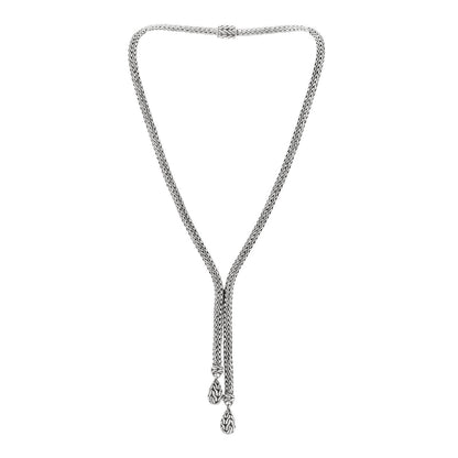 John Hardy Sterling Silver Classic Chain Long Drop Necklace 3 of 5