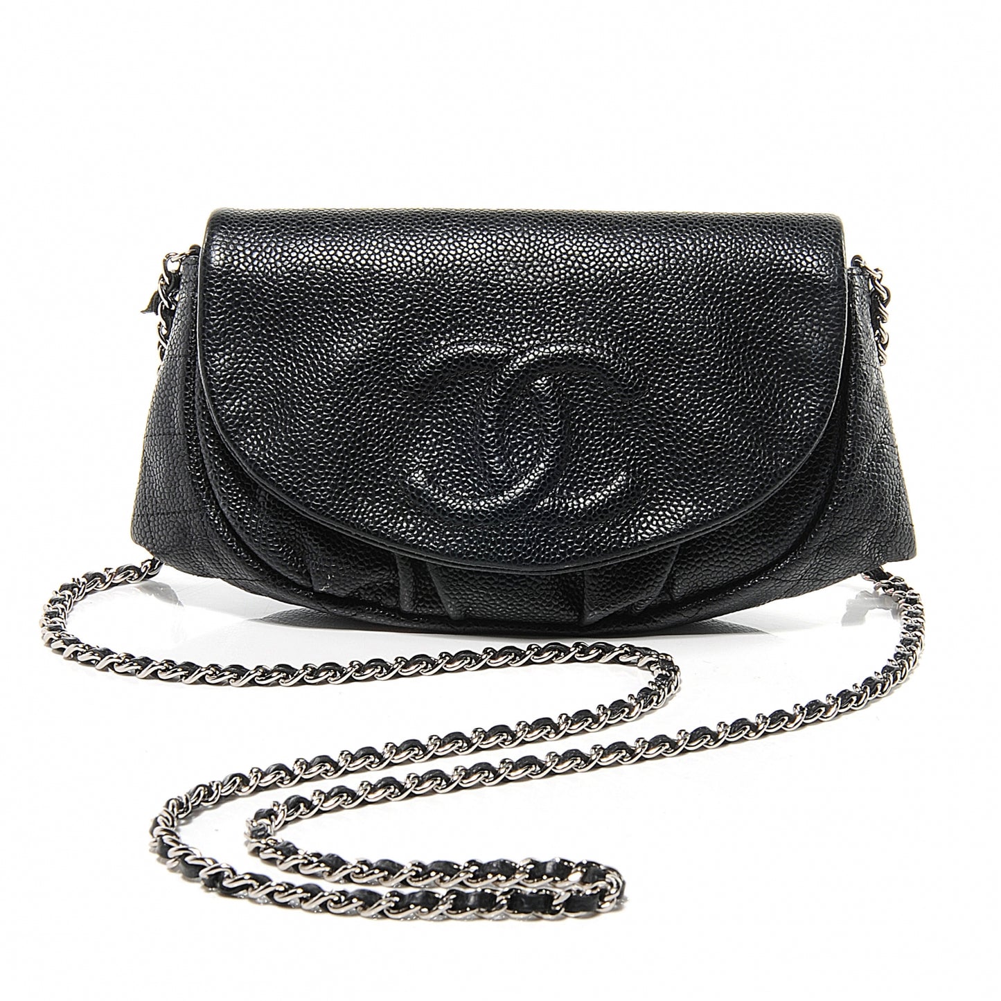 Caviar Half Moon Wallet On Chain WOC Black
