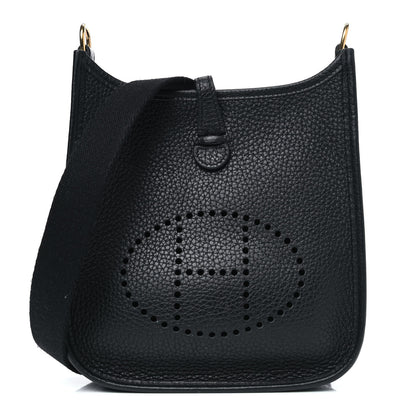 Hermes Taurillon Clemence Evelyne TPM Black 1 of 4