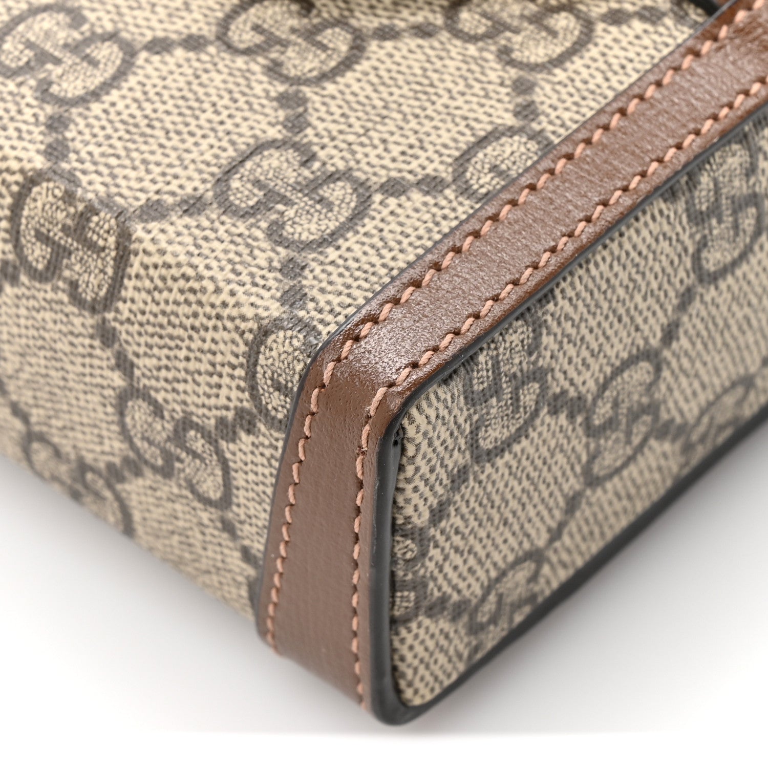 Gucci GG Supreme Monogram Mini Horsebit 1955 Crossbody Bag Beige Brown Sugar 11 of 11