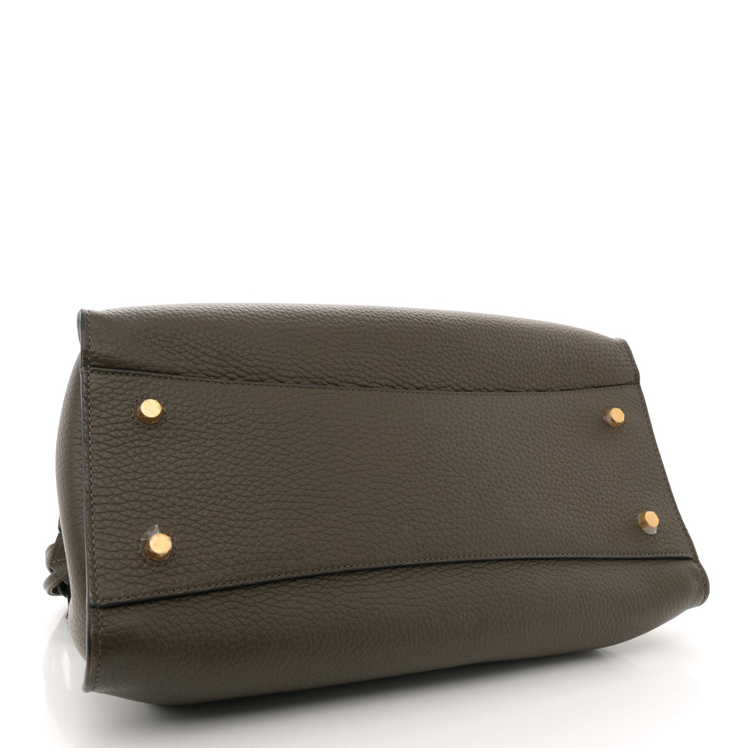 Mulberry Heavy Grain Iris Tote Olive Green 3 of 11