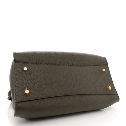 Mulberry Heavy Grain Iris Tote Olive Green 3 of 11