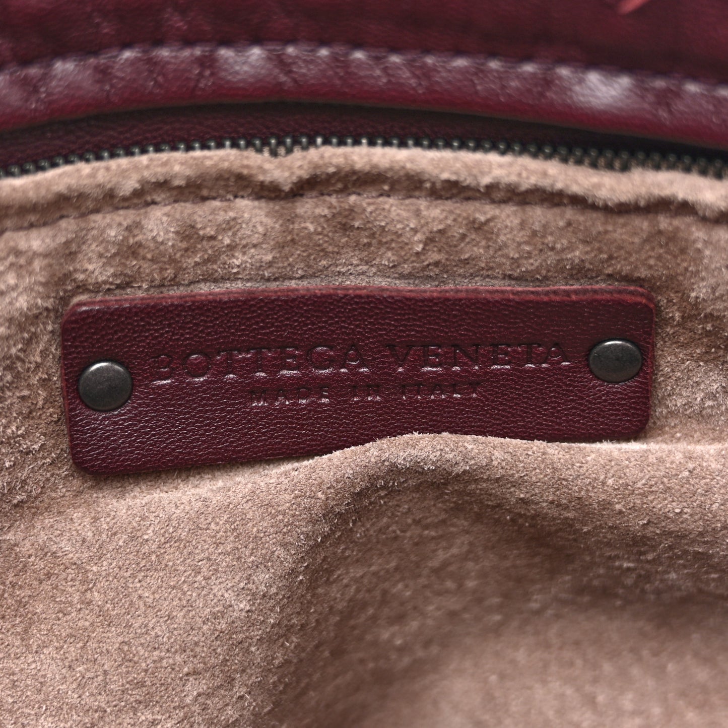 Nappa Intrecciato Bella Tote Aubergine