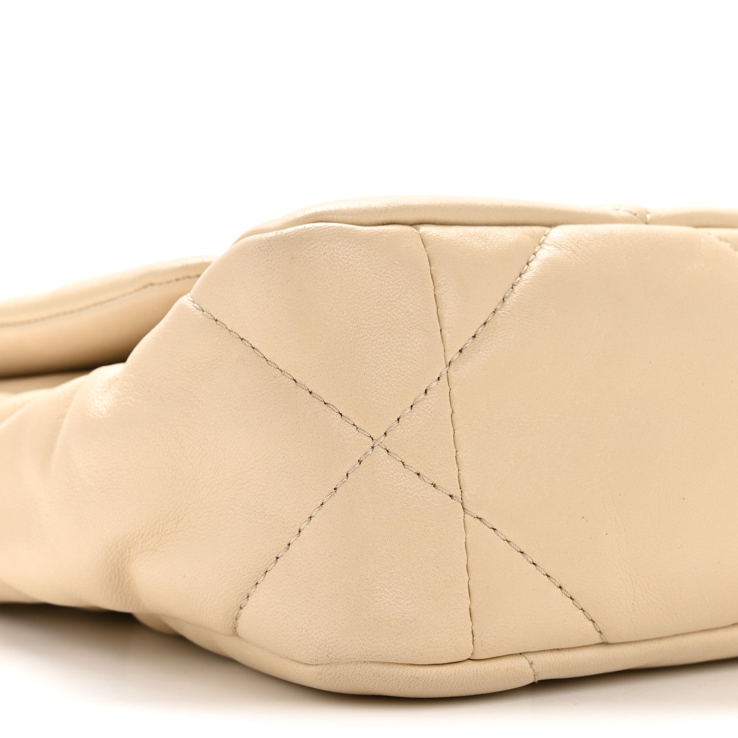 Chanel Lambskin Quilted Medium Chanel 19 Flap Beige 9 of 15