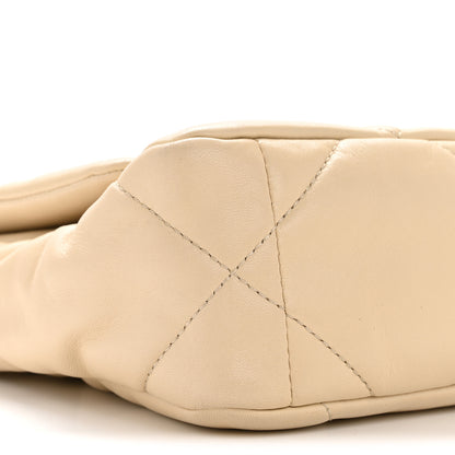 Chanel Lambskin Quilted Medium Chanel 19 Flap Beige 9 of 15