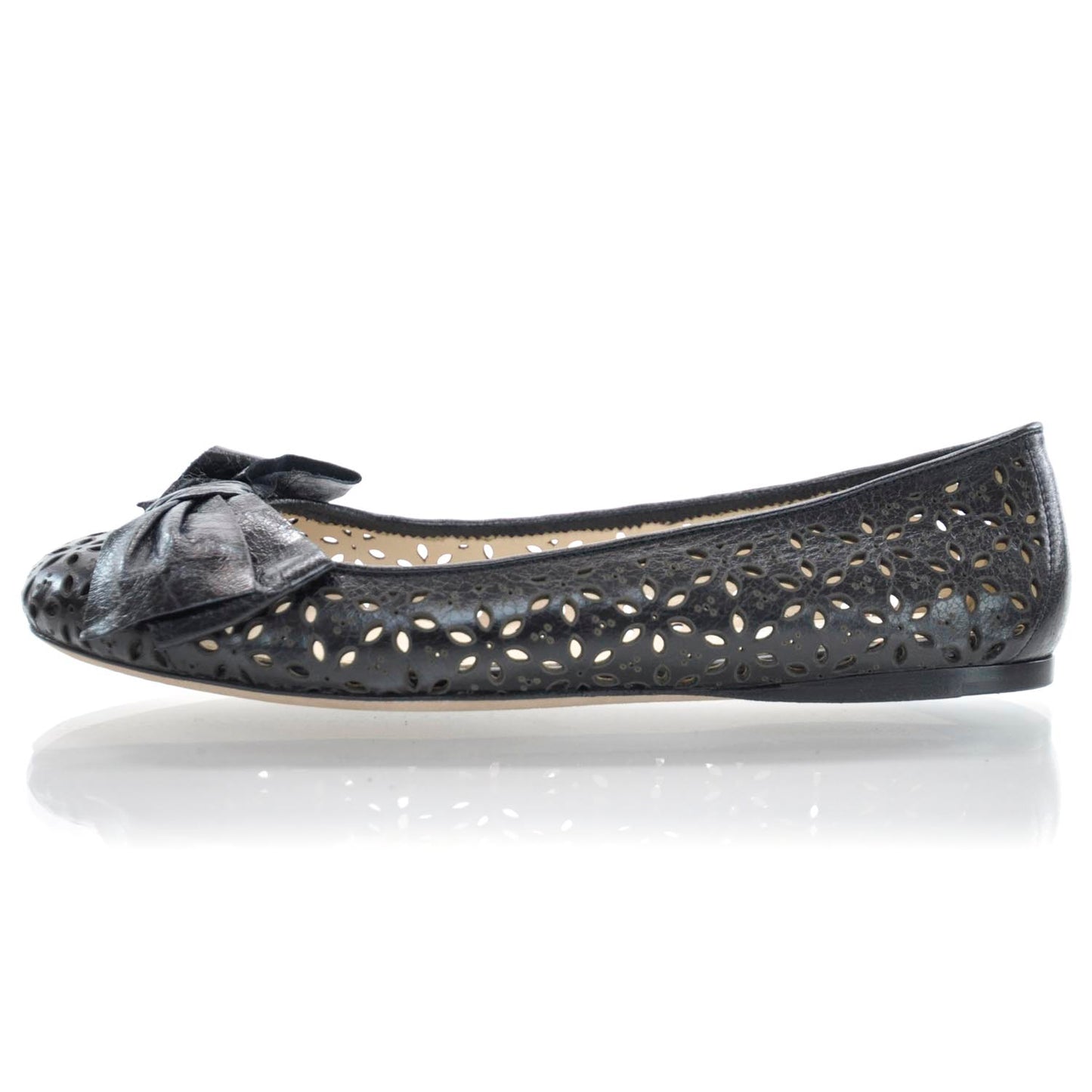Perforated Bow Flats 36.5 Black