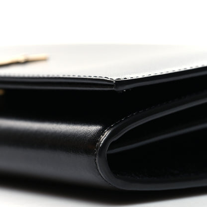 Saint Laurent Glossy Calfskin Monogram Chain Wallet Black 10 of 10