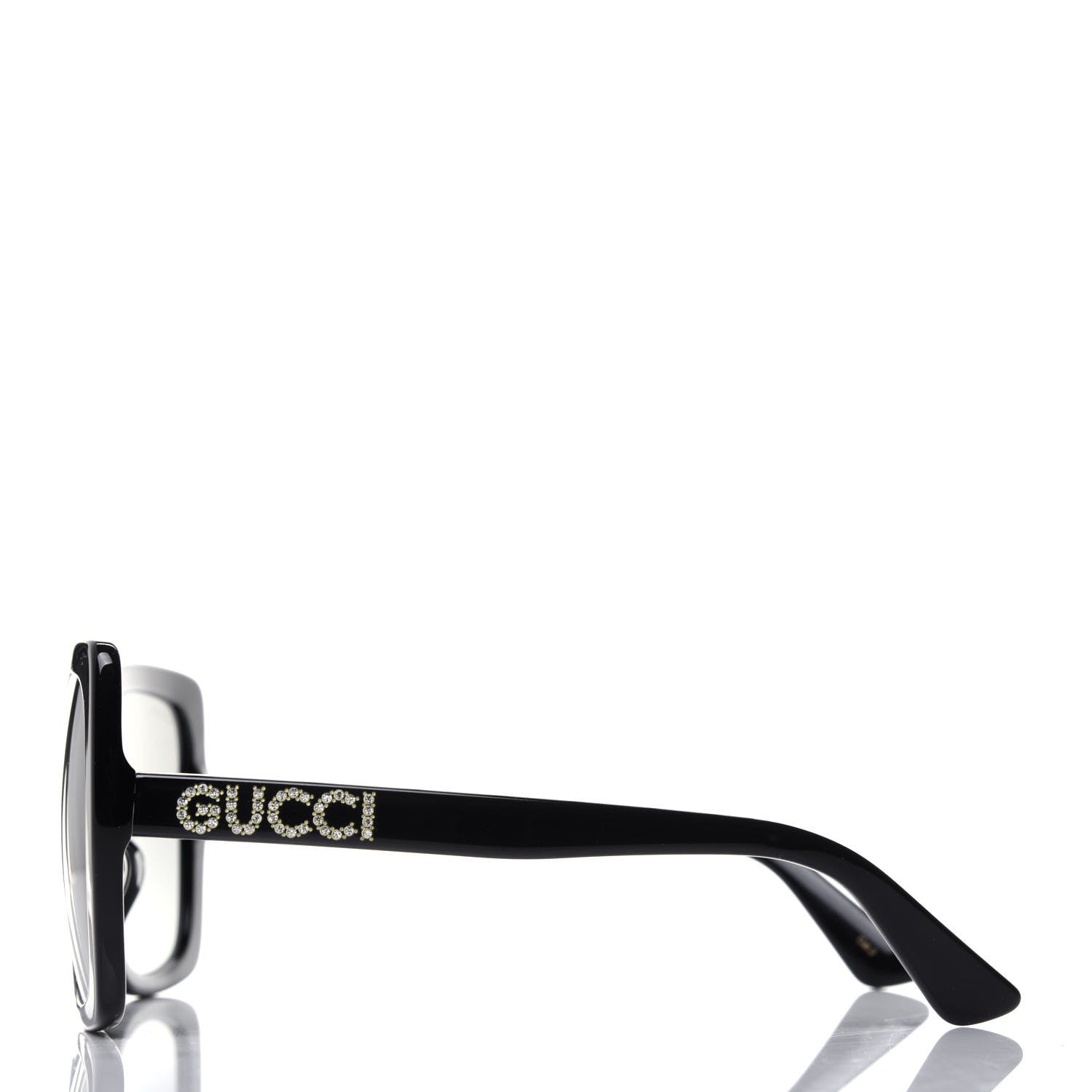 Gucci Crystal Square Frame GG Sunglasses GG0418S Black 3 of 8