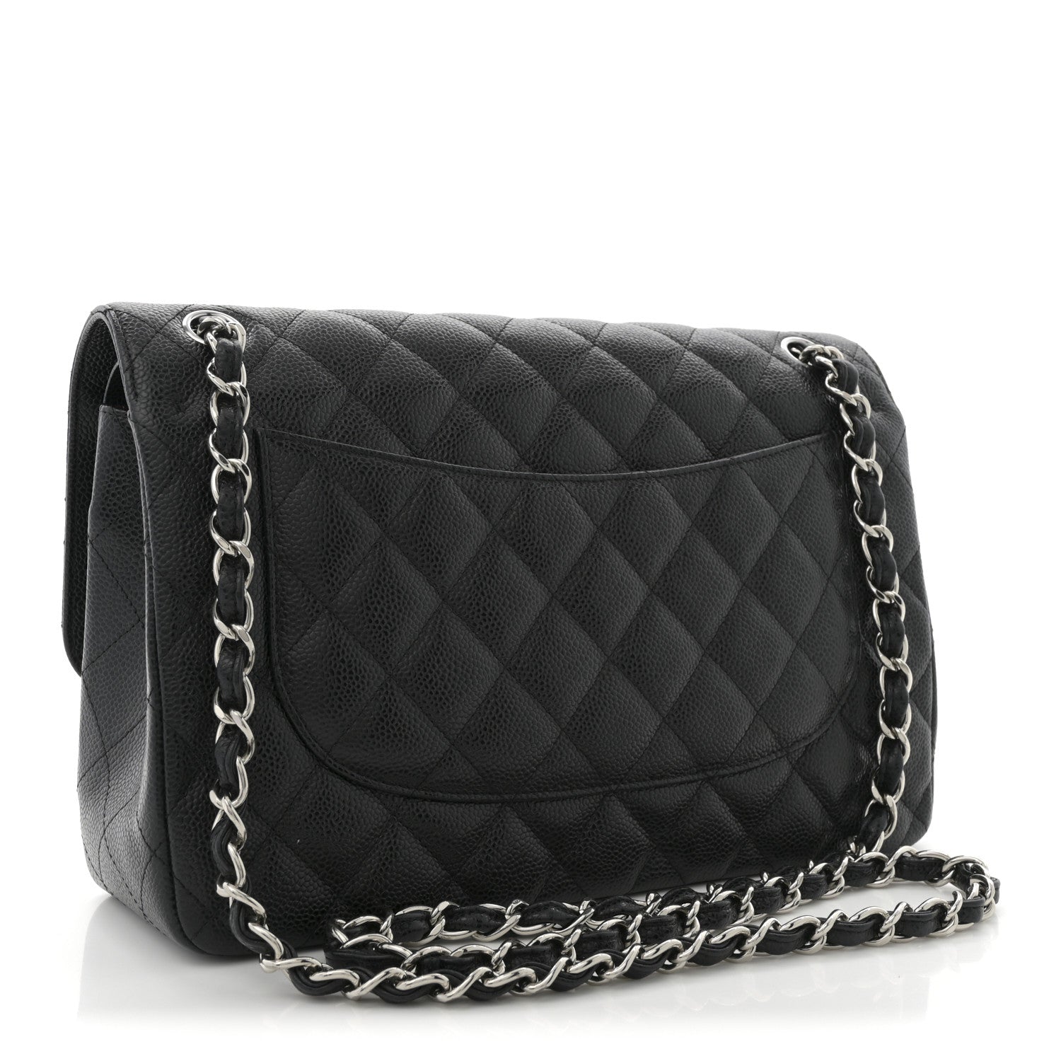 Chanel Caviar Quilted Jumbo Double Flap Black 3 of 10