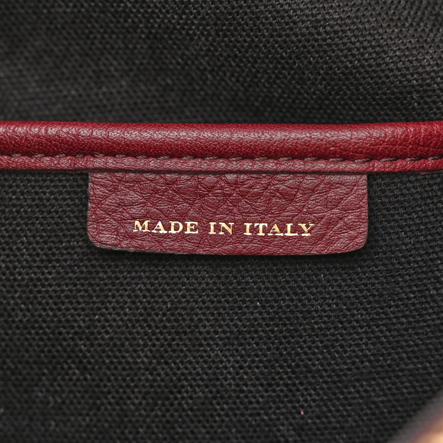 Grainy Calfskin House Check Medium Banner Tote Mahogany Red