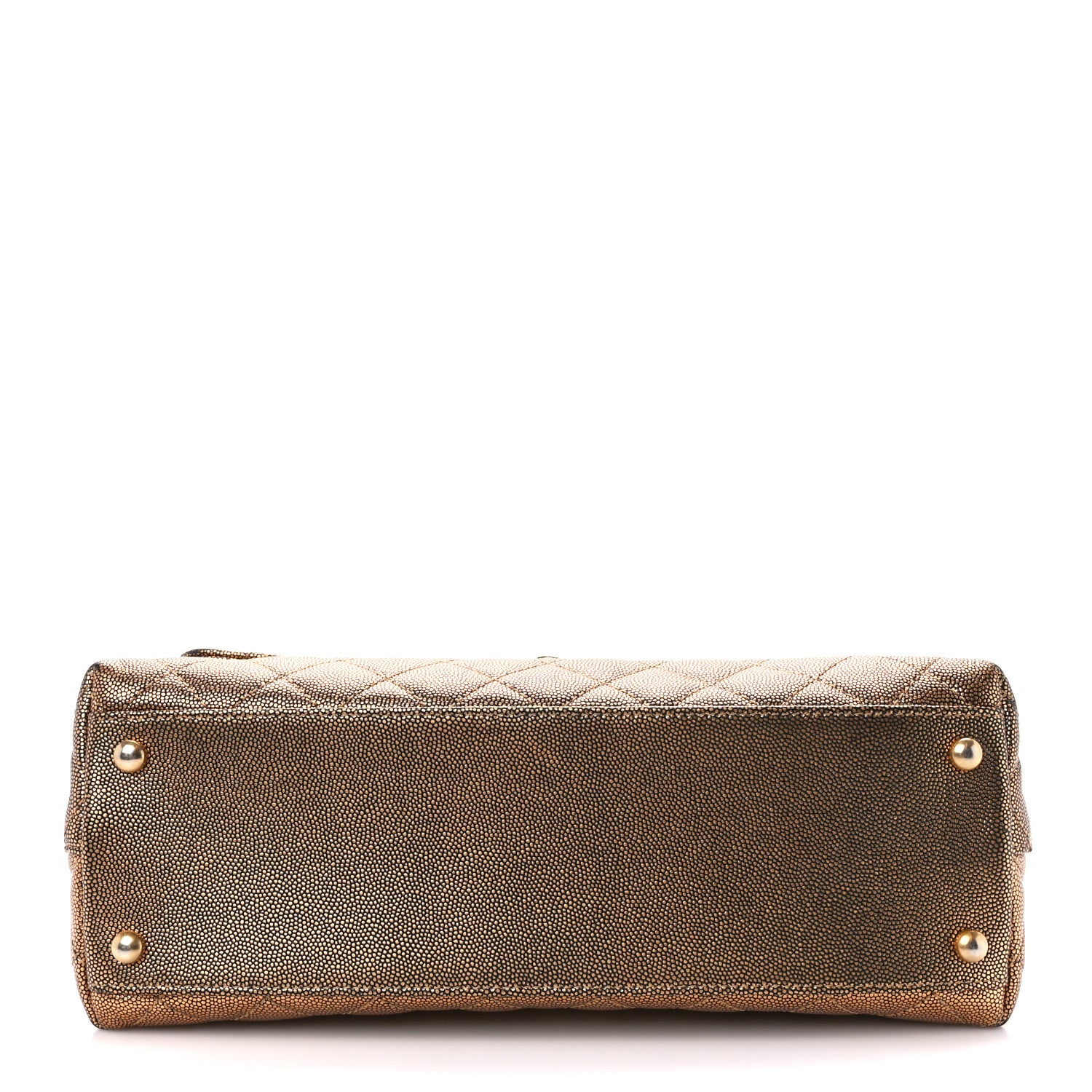 Chanel Metallic Caviar Quilted Small Coco Handle Flap Bronze 14 of 14