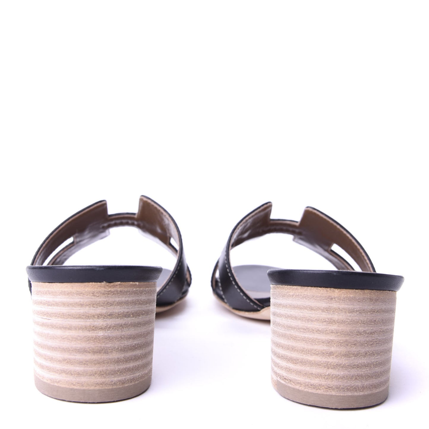 Calfskin Oasis Sandals 37.5 Black