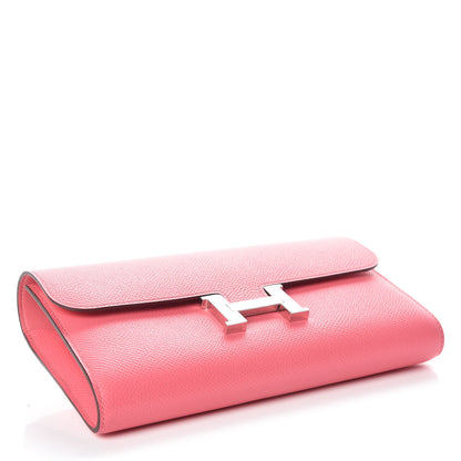 Hermes Epsom Constance Long Wallet Rose Azalee 4 of 11
