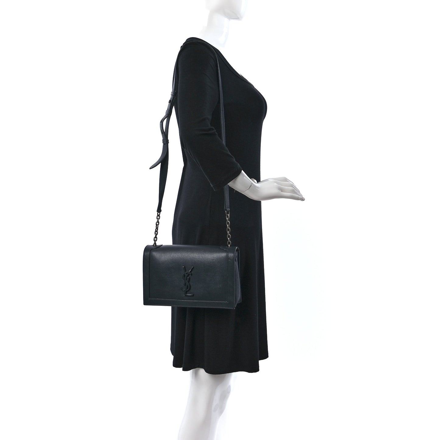 Calfskin Monogram Book Bag Dark Smog