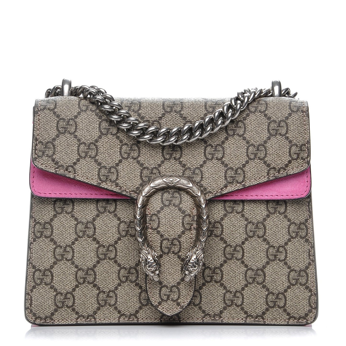 GG Supreme Monogram Mini Dionysus Shoulder Bag Pink