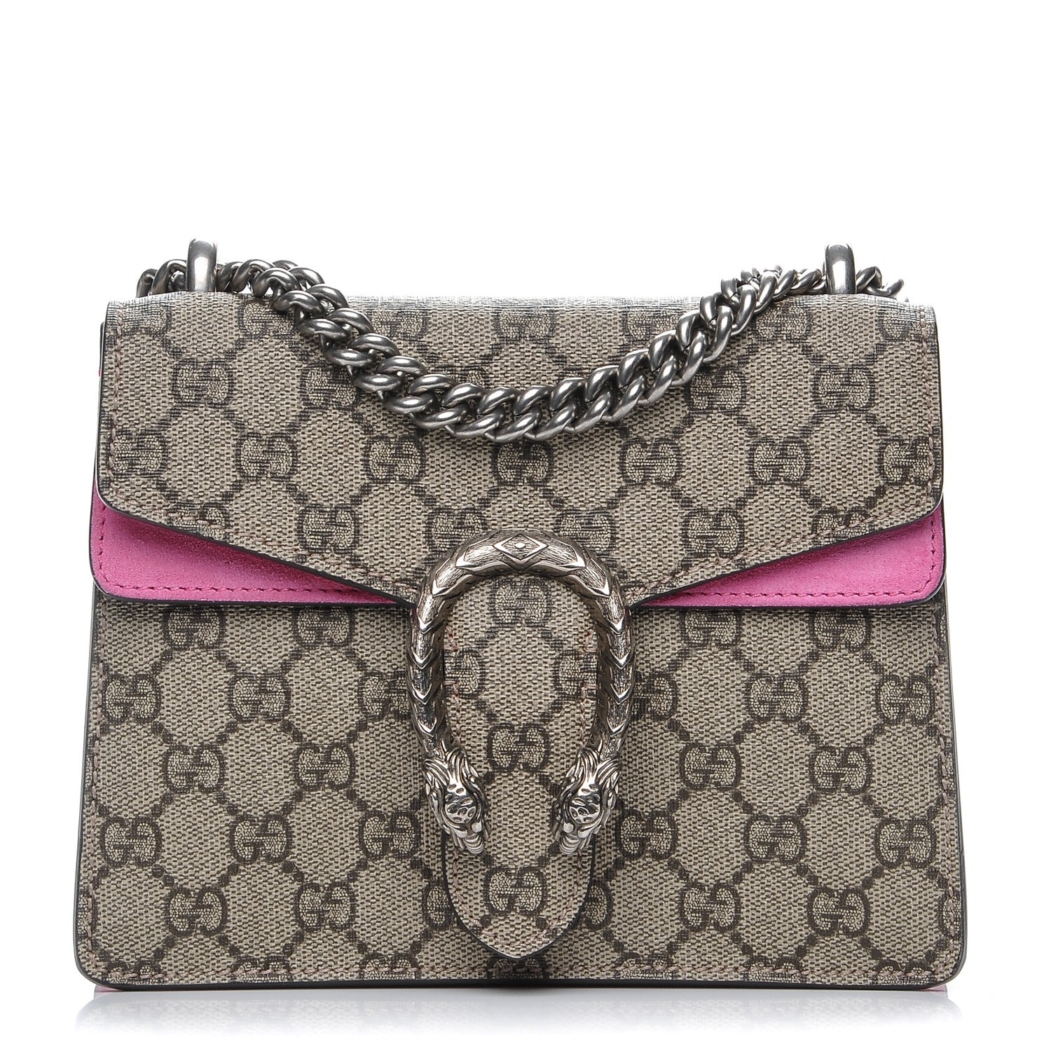 Gucci GG Supreme Monogram Mini Dionysus Shoulder Bag Pink 1 of 6