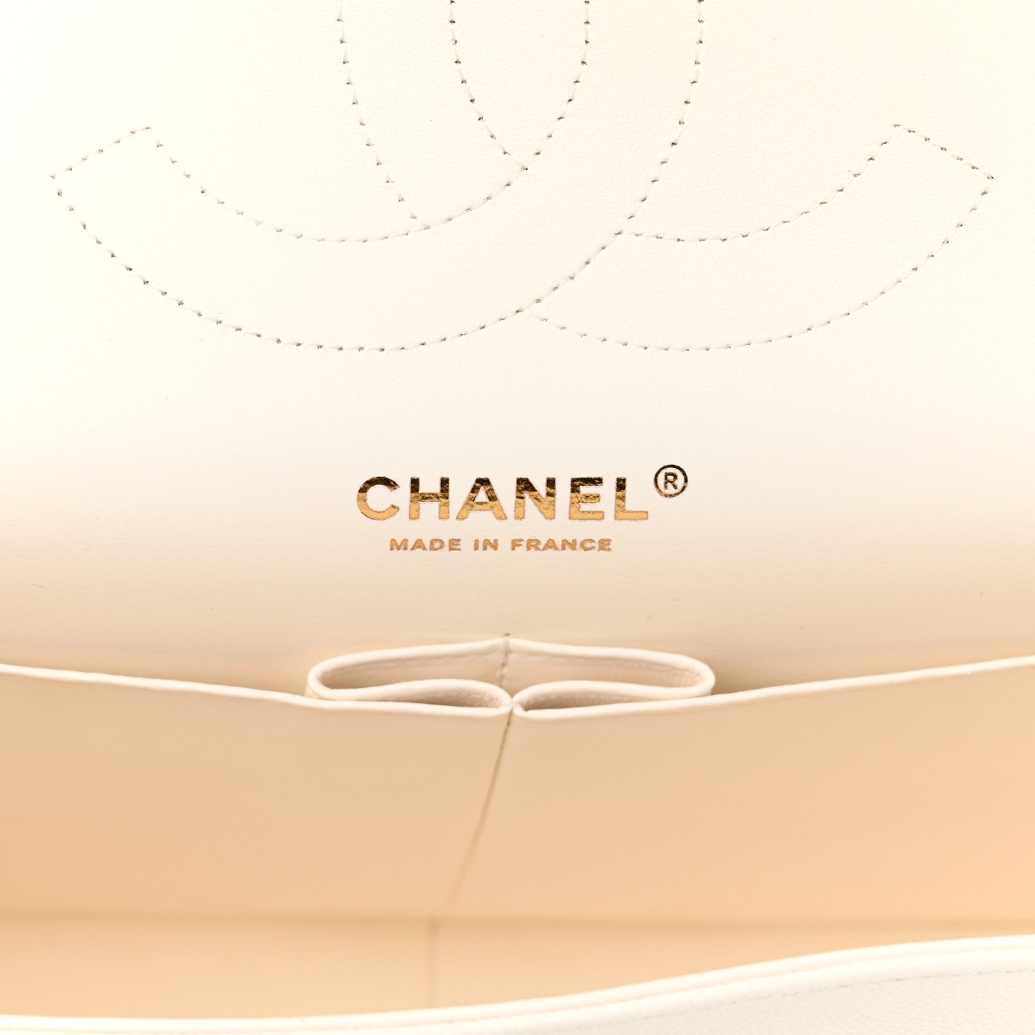 Chanel Caviar Quilted Jumbo Double Flap White 6 of 11