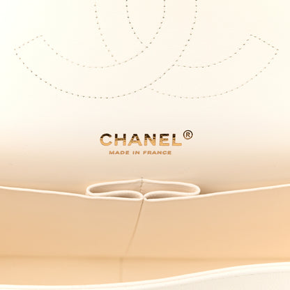 Chanel Caviar Quilted Jumbo Double Flap White 6 of 11