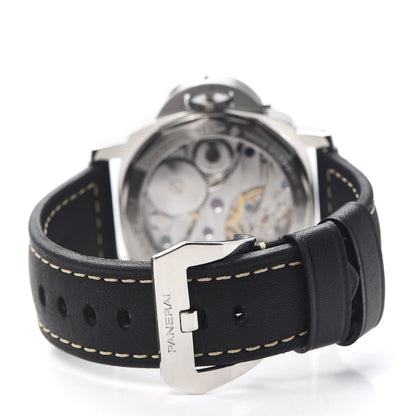 Panerai Stainless Steel Calfskin 44mm Luminor Base Manual Winding Watch Black PAM00112 3 of 5