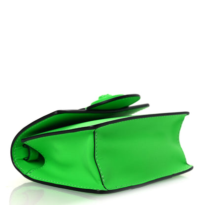 Versace Calfskin Rubber Medusa Shoulder Bag Lime 8 of 11