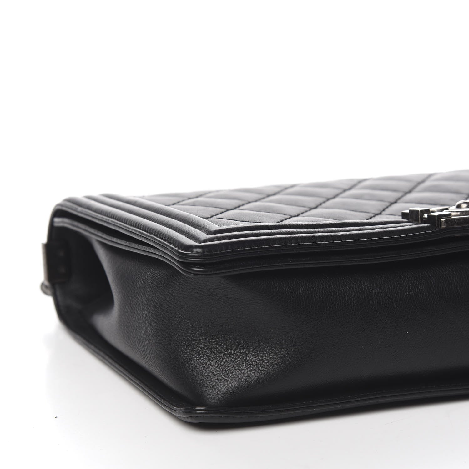 Chanel Calfskin Double Stitch Large Boy Flap Black 7 of 12