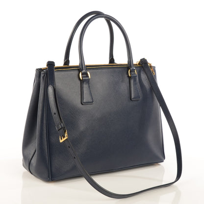 Prada Saffiano Medium Galleria Double Zip Tote Baltico 4 of 10