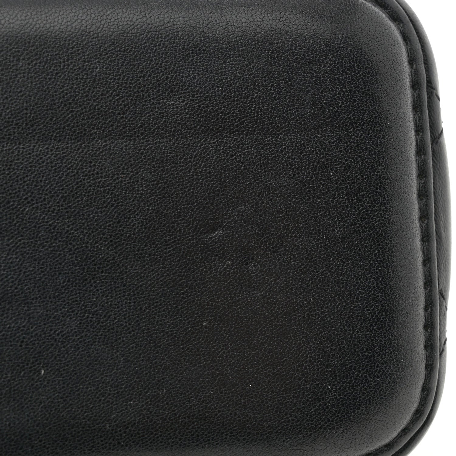 Chanel Lambskin Quilted Pearl Crush Small Vanity Case With Chain Black 11 of 11