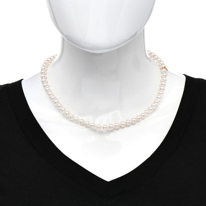 Mikimoto 18K Yellow Gold Akoya Pearl 6.5-7mm Strand Necklace 16" 2 of 5