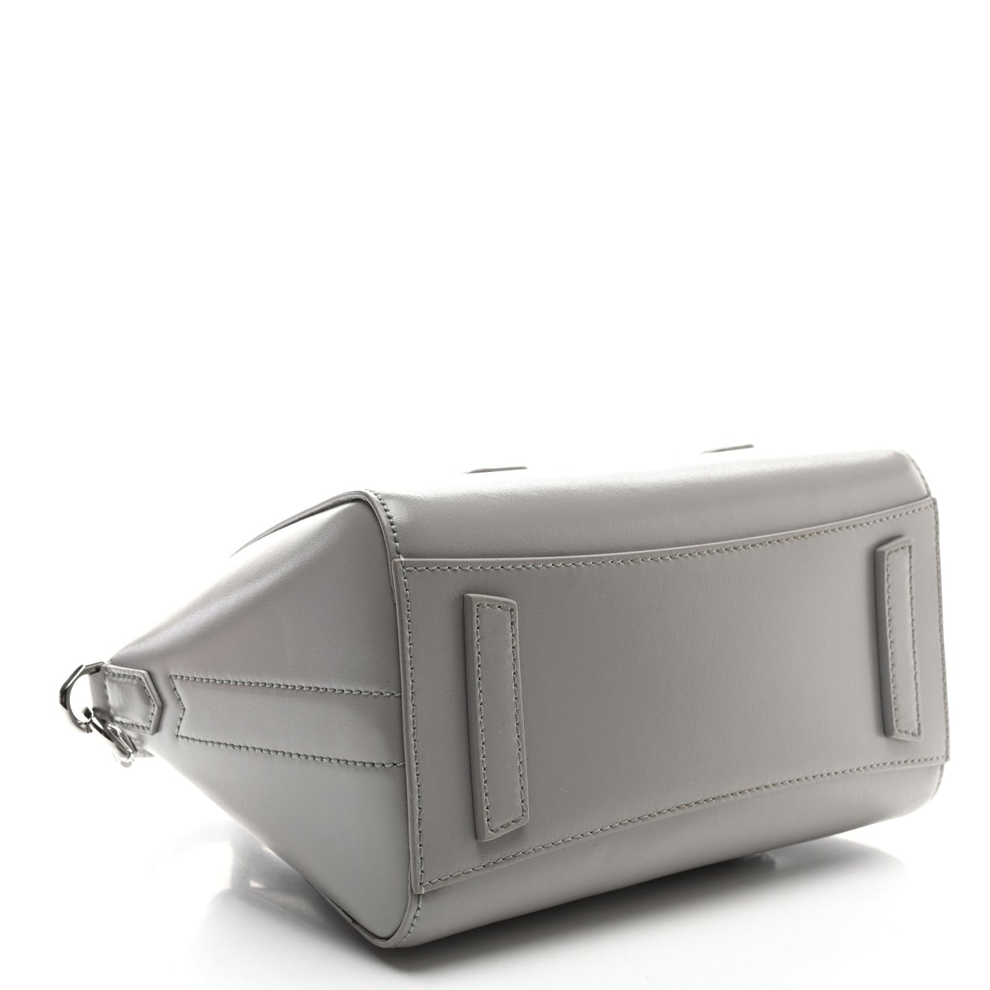 Box Calfskin Mini Lock Antigona Shoulder Bag Medium Grey
