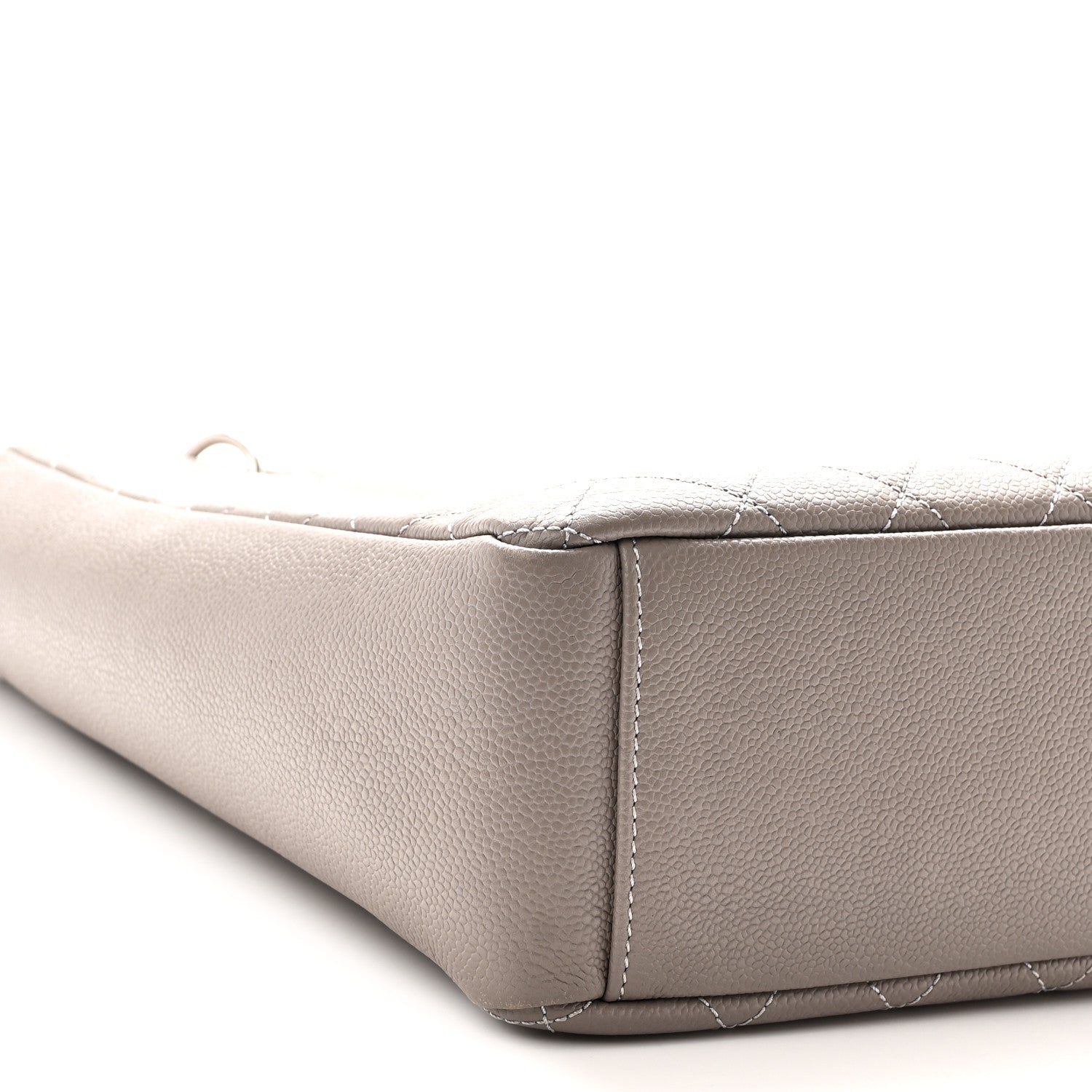 Chanel Caviar Quilted Vertical Grand Shopping Tote GST Grey 9 of 10