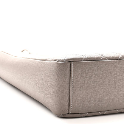 Chanel Caviar Quilted Vertical Grand Shopping Tote GST Grey 9 of 10