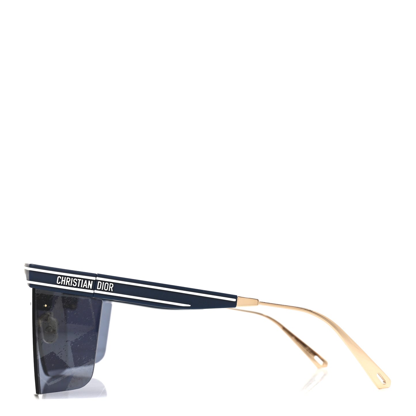 Geometric Diorclub M1U Mask Sunglasses Matte Blue