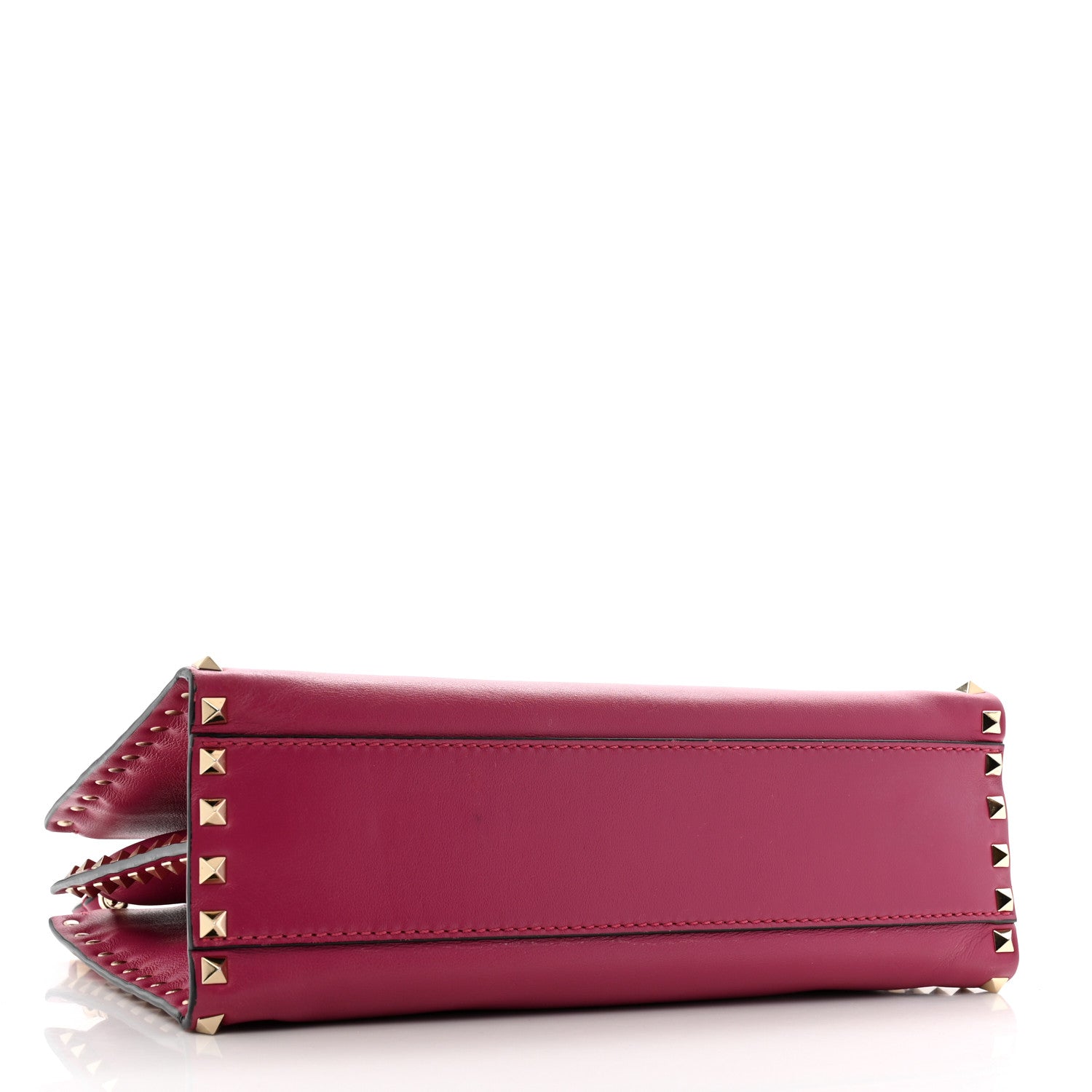 Valentino Garavani Vitello Rockstud Tote Deep Cyclamin 4 of 13