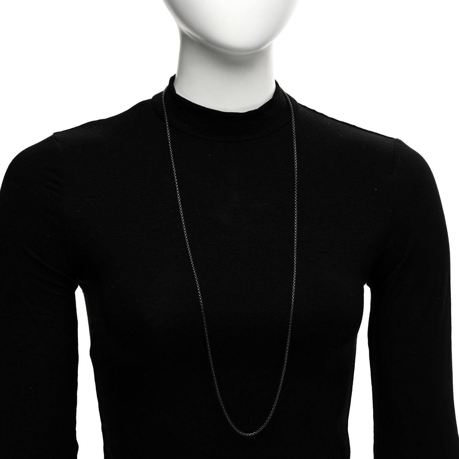 David Yurman Darkened Sterling Silver 2.7mm Box Chain Necklace 36" 2 of 4