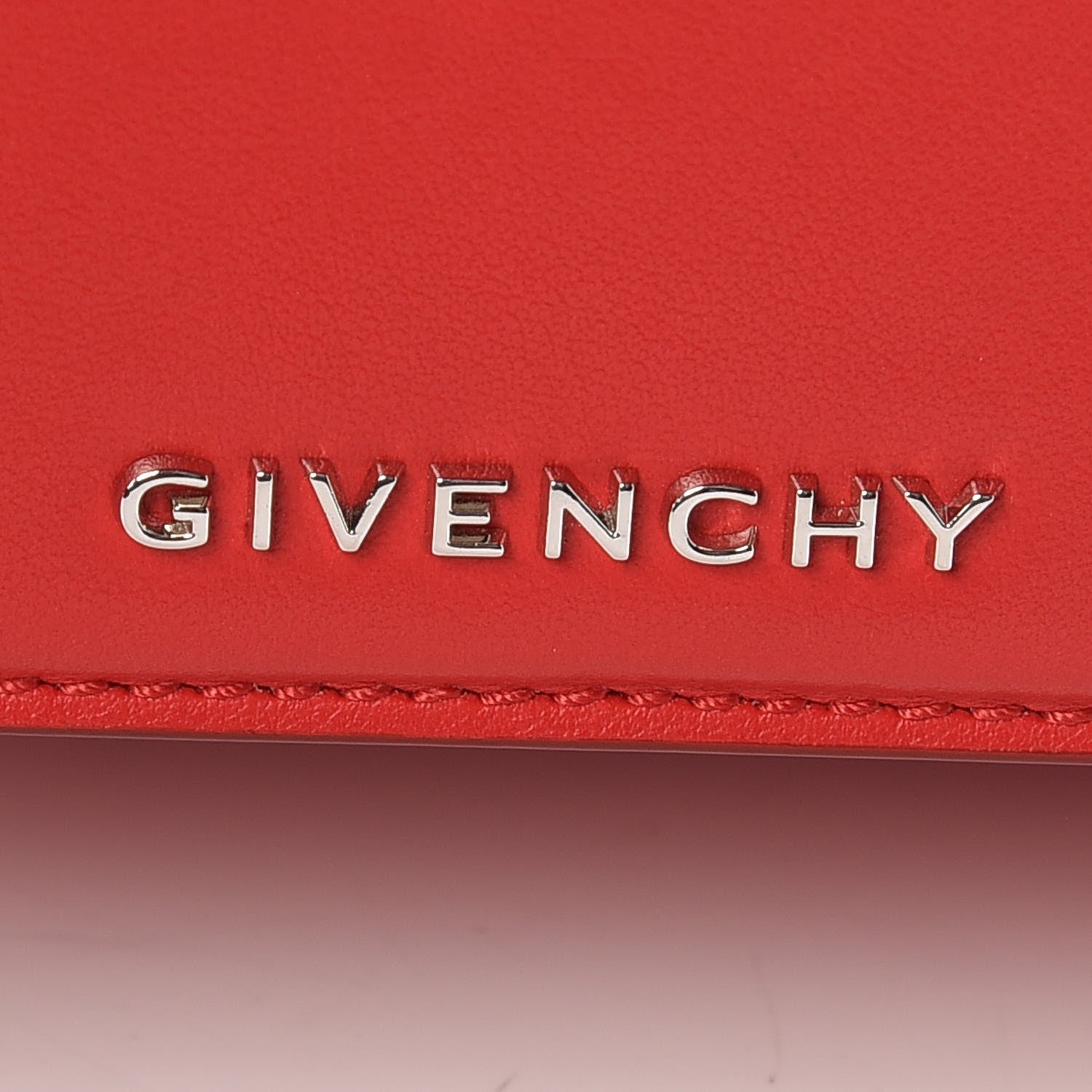 Givenchy Calfskin Mini Pandora Box Logo Strap Crossbody Bag Red 8 of 11