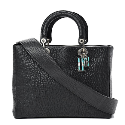 Christian Dior Canyon Grained Lambskin Large Lady Dior Black 1 of 9