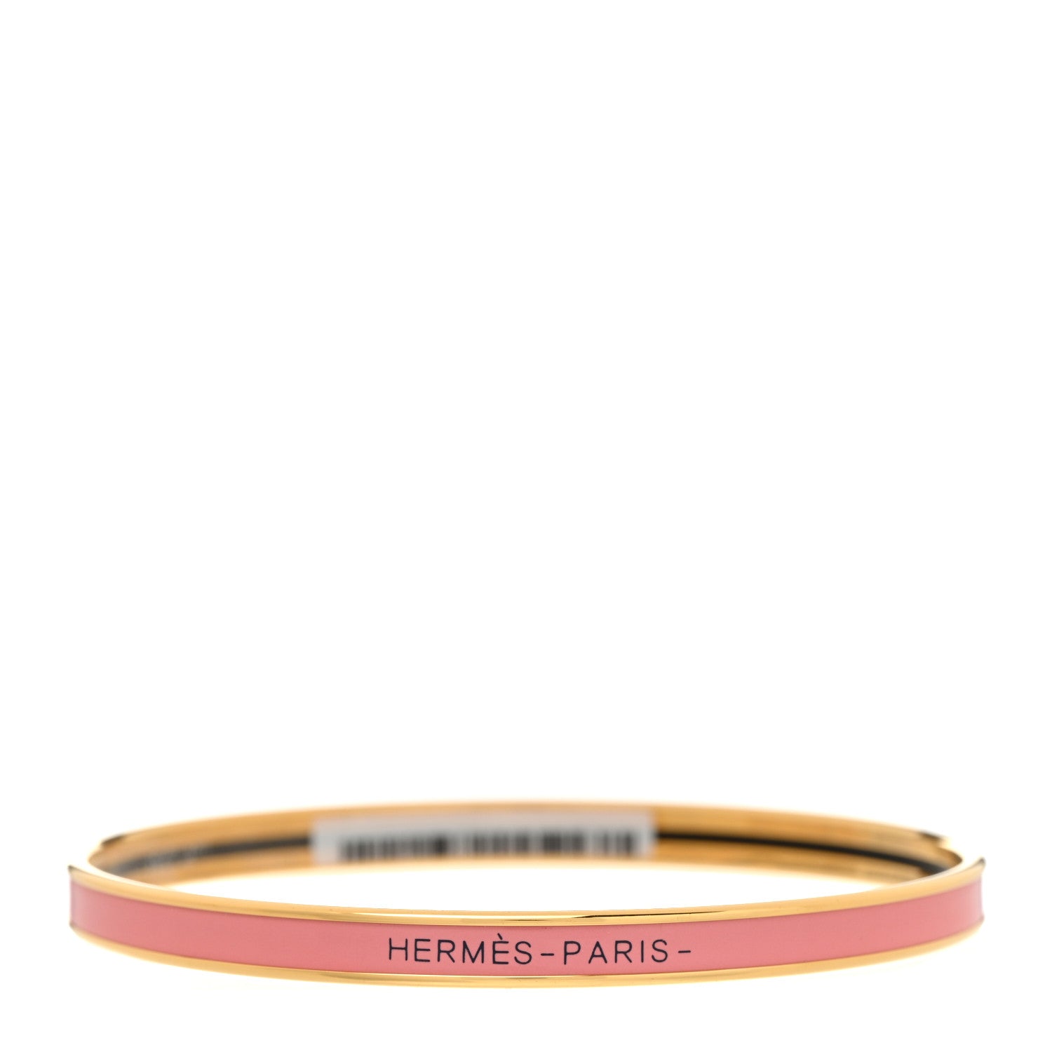 Hermes Enamel Printed Extra Narrow Uni Bracelet Papaye 1 of 4