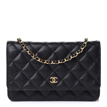 Chanel Caviar Quilted Wallet On Chain WOC Black 1 of 5