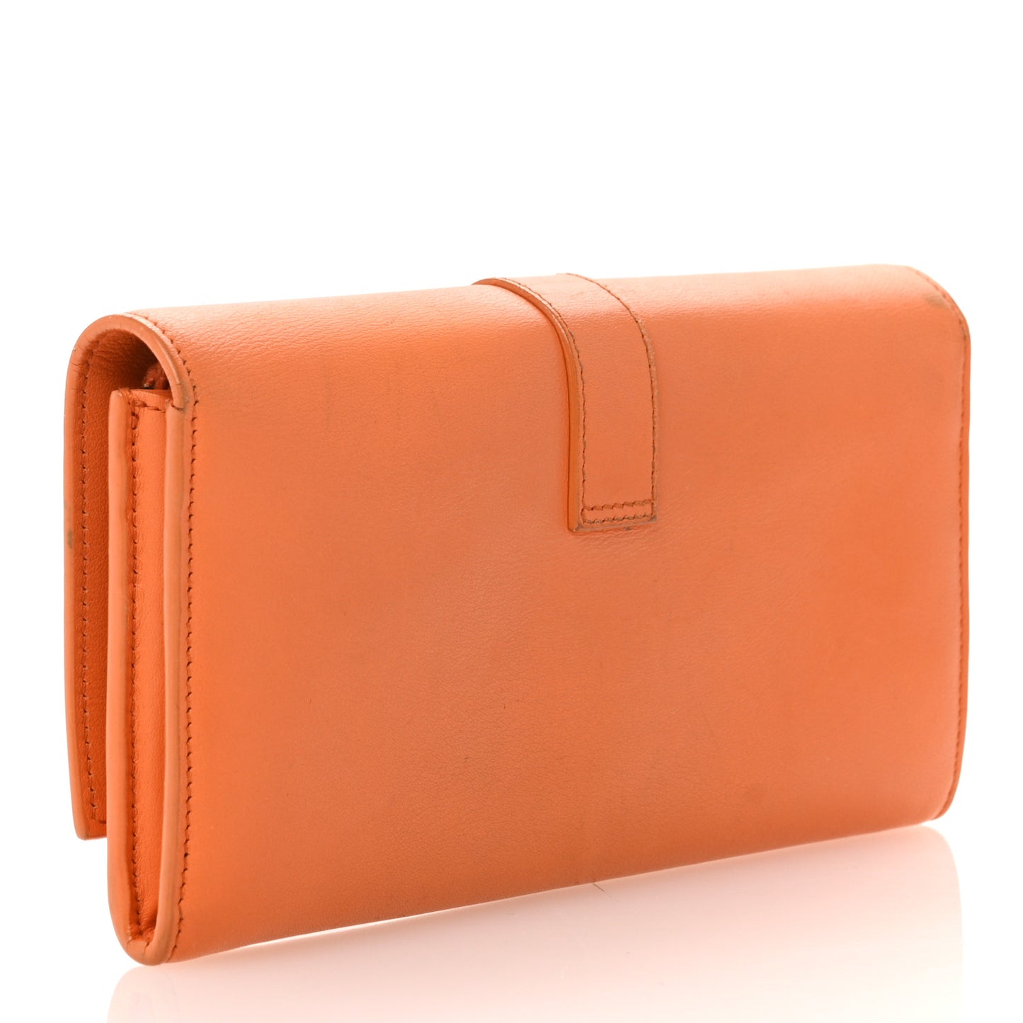 Calfskin Classic Y Ligne Wallet Orange