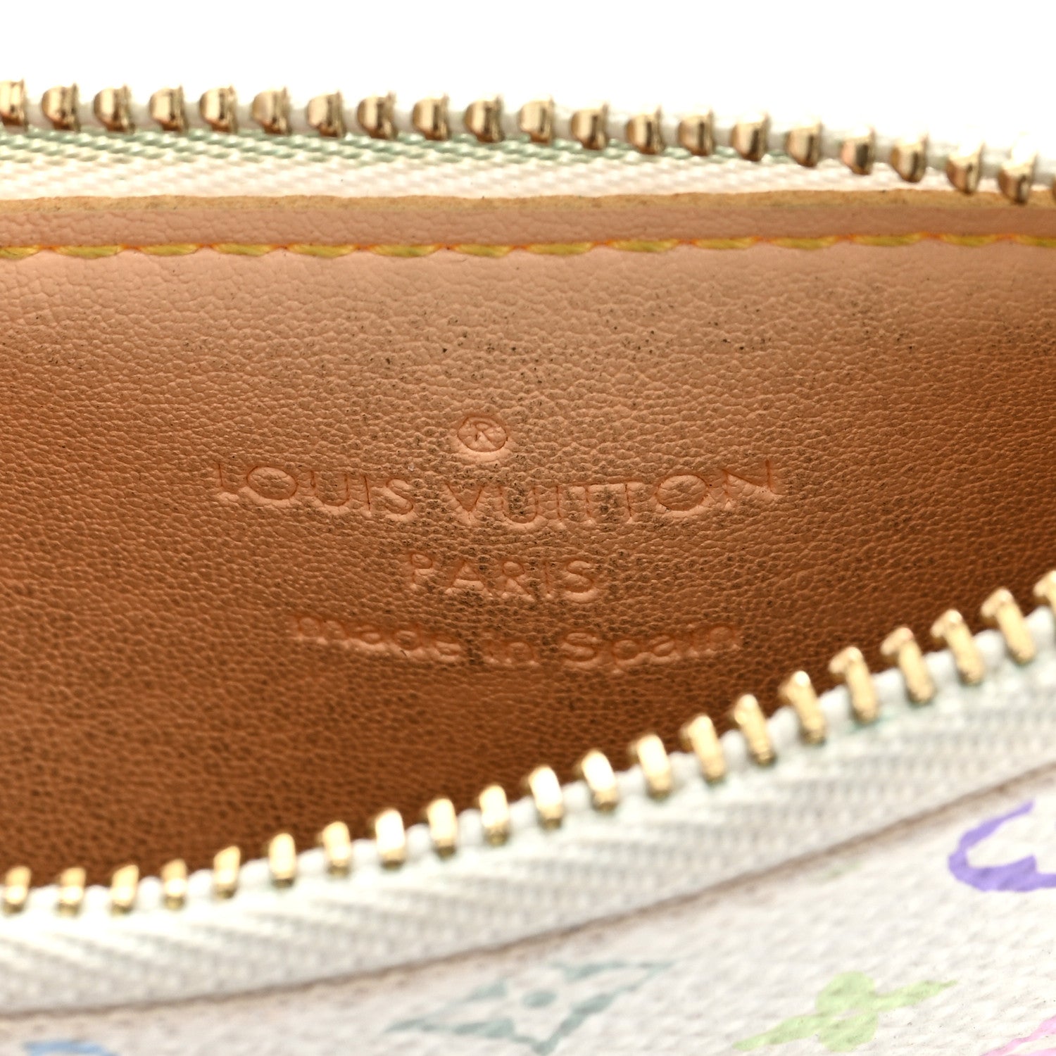 Louis Vuitton Monogram Multicolor Key Pouch White 6 of 6