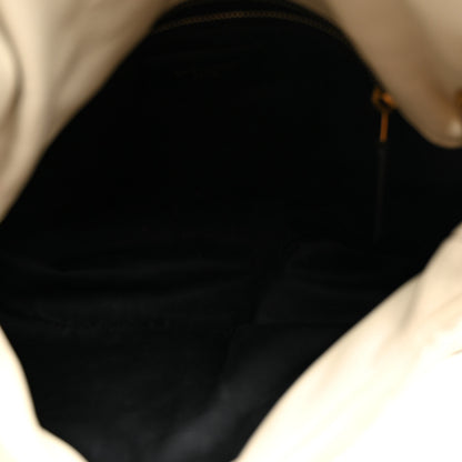 Saint Laurent Lambskin Quilted Small Loulou Puffer Monogram Chain Satchel Crema Soft 5 of 13