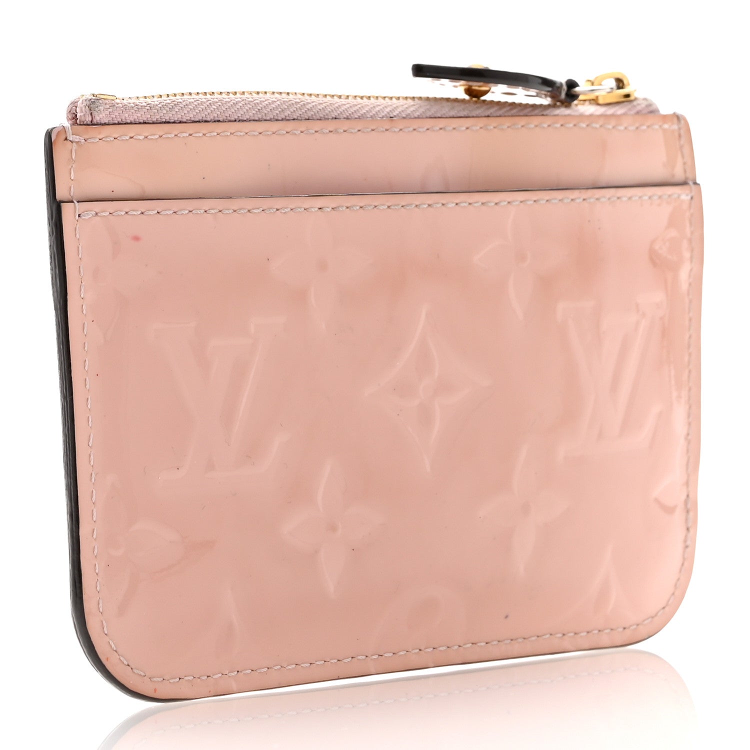 Louis Vuitton Vernis Key Pouch NM Rose Ballerine 3 of 11