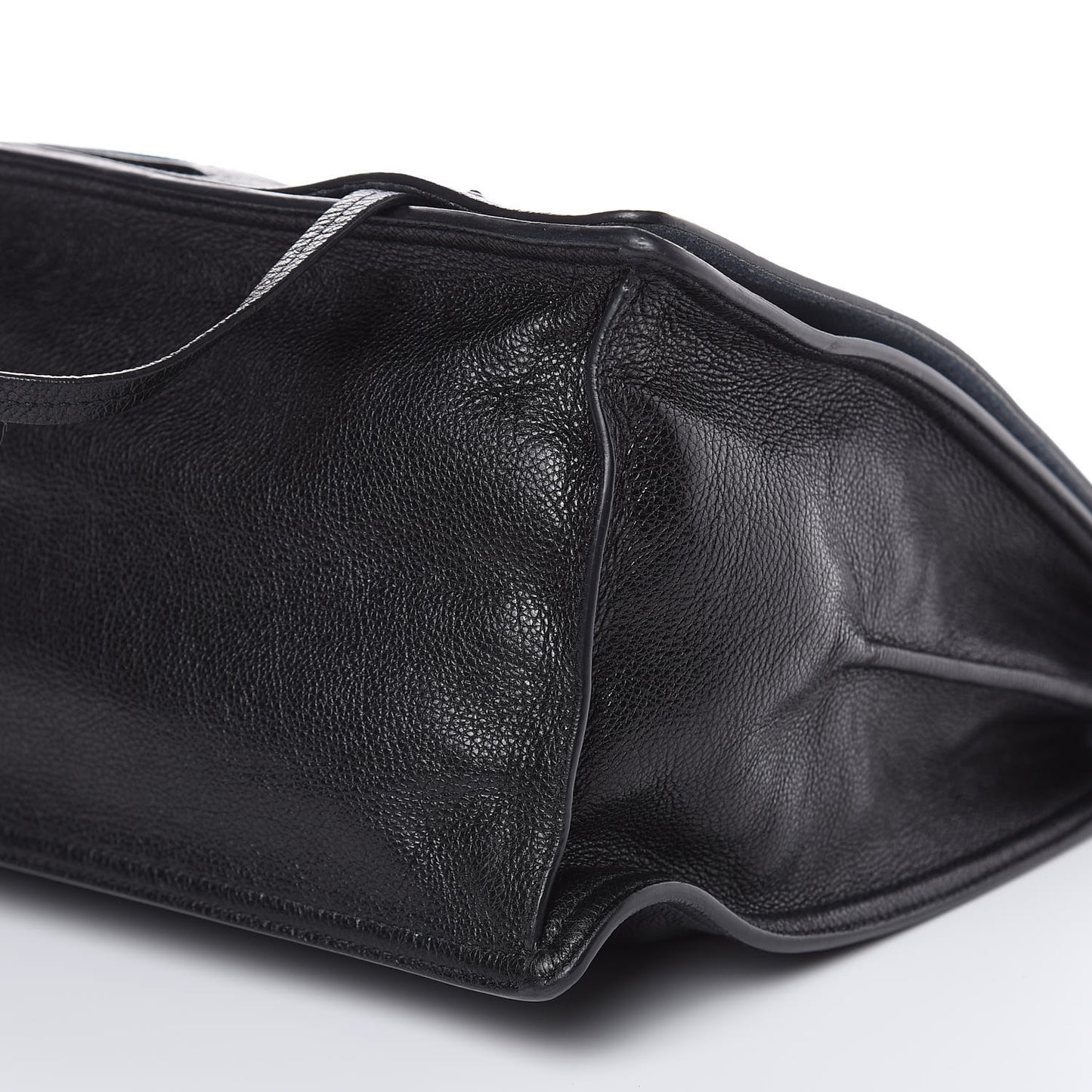 Glace Calf Etiquette Flap Black Astrale