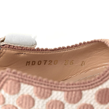 Christian Dior Fabric Ribbon Dot Embroidered J'adior Slingback 65mm Pumps 36 Rose De Ven 8 of 9