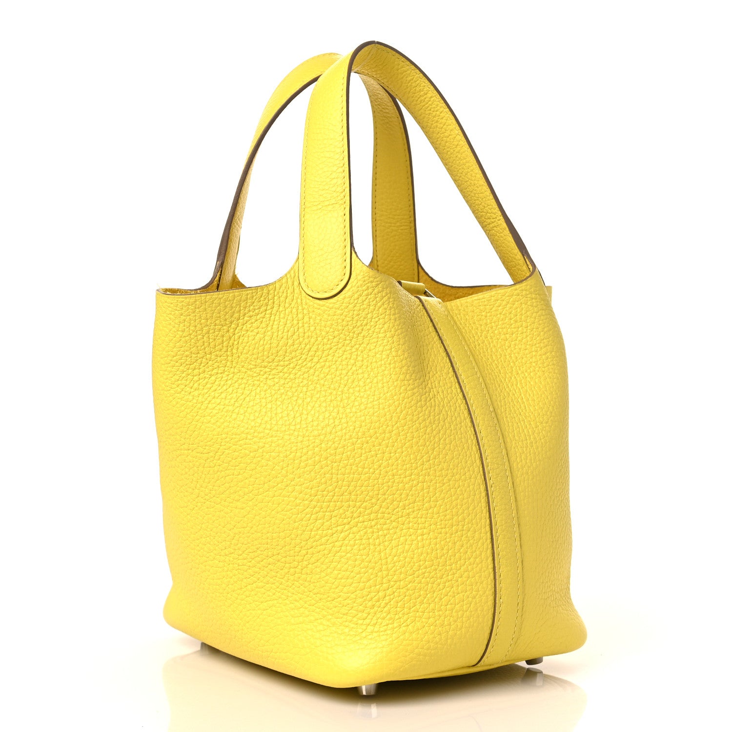 Hermes Taurillon Clemence Picotin Lock 18 PM Lime 3 of 10