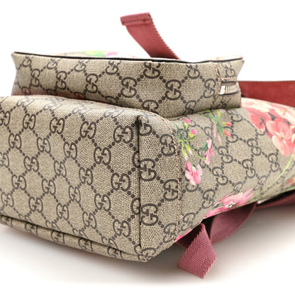 Gucci GG Supreme Monogram Blooms Small Single Buckle Backpack Beige Multicolor Dry Rose 9 of 9